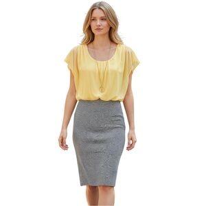Enfocus Studio Monochrome Pencil Skirt